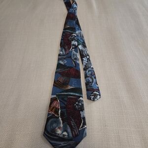 Set of 2, Men’s Silk Necktie Bundle – Robert Talbott & Domani Plaid + Abstract